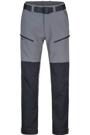 Cubus Pánské outdoorové kalhoty TORG gray pinstripe/anthracite