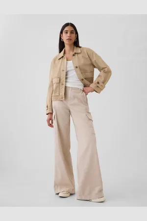 GAP Kalhoty s kapsami Baggy Khaki Cargo - Dámské