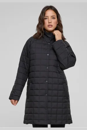 Urban classics Dámský prošívaný kabát černý