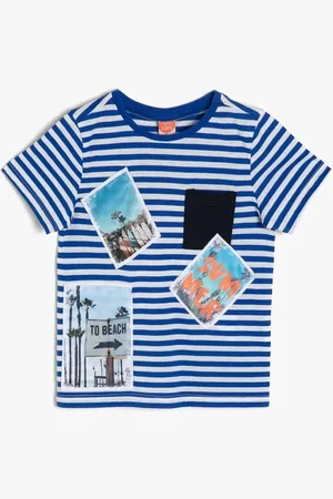 Koton T-Shirt - Blue - Regular fit