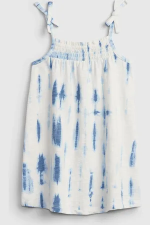 GAP Dětské šaty tie smock dress - Holky