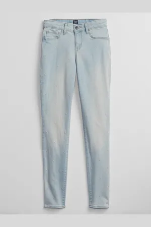 GAP Dštské džíny mid rise joggers - Holky