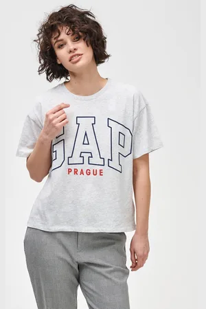GAP Tričko Logo Prague easy short sleeve tee - Dámské