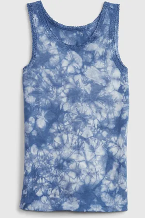 GAP Dětské tílko lace trim tank top - Holky