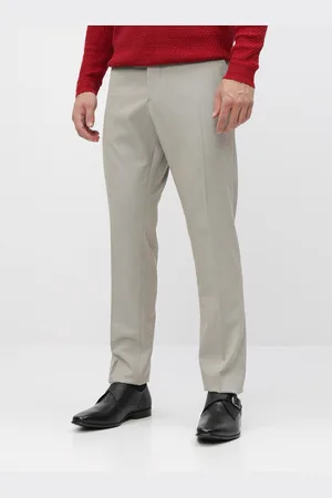 SELECTED Béžové oblekové slim fit kalhoty Maze Saint - Pánské
