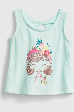 GAP Dětské tílko bea graphic twist tank - Holky
