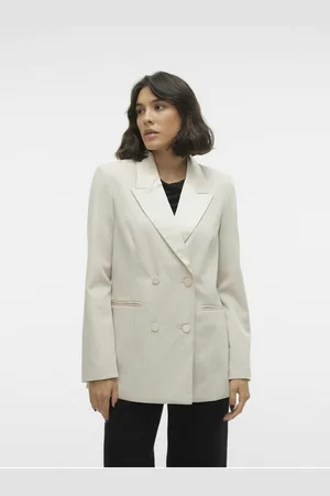 VERO MODA Krémové dámské sako Holly - Dámské