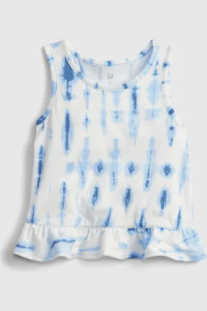 GAP Dětský top split ruffle tank - Holky