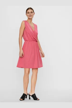 VERO MODA Růžové šaty Haidy - Dámské