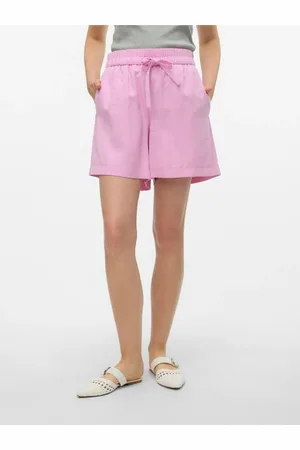 VERO MODA Světle růžové dámské kraťasy Carmen - Dámské
