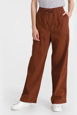 GAP Kalhoty rib combo pull-on wide leg - Dámské