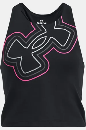 Under Armour Tílko Motion Branded Crop Tank-BLK - Holky