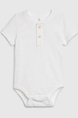 GAP Baby body henley short sleeve bodysuit - Kluci
