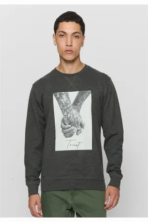 Mister Tee Důvěra 2.0 Dřevěné uhlí Crewneck