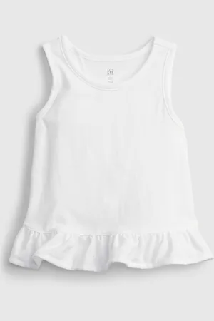 GAP Dětský top split ruffle tank - Holky