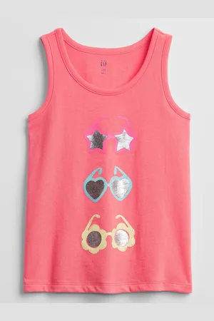 GAP Dětské tílko graphic tank top - Holky