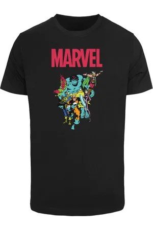 Merchcode Pánské tričko Marvel Universe Avengers Pop Group černé