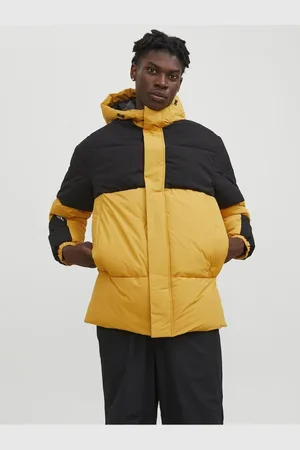 JACK & JONES Žlutá pánská zimní bunda Force - Pánské