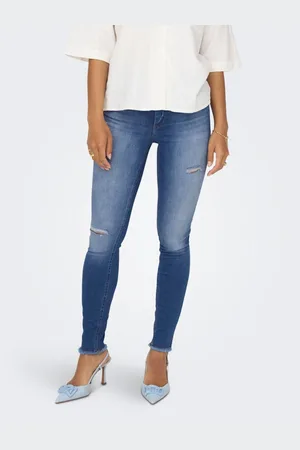 ONLY Modré dámské skinny fit džíny Blush - Dámské