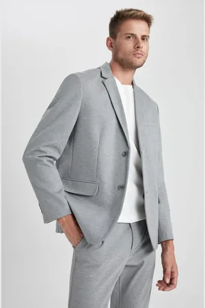 DeFacto Modern Fit Jacket Collar Button Closure Blazer Jacket