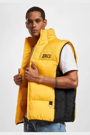 Southpole Pánská vesta Bubble Vest 1.0 žlutá/černá