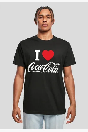 Merchcode Pánské tričko I Love Coca Cola černé