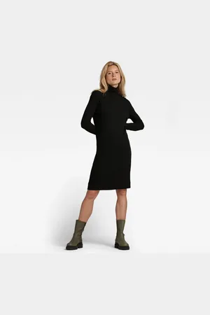 G-Star G-STAR Dress - Rib mock slim dress black