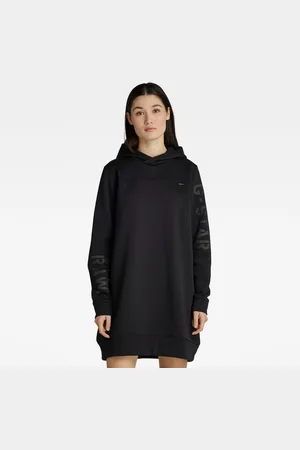 G-Star G-STAR Dress - Multi gr loose hdd sw dress wmn black