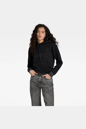 G-Star Sweatshirt - G-star Premium core hooded sw wmn l\s black