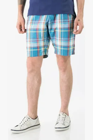 Tommy Hilfiger Shorts - BROOKLYN SHORT BLUE CHK CO/LI Blue