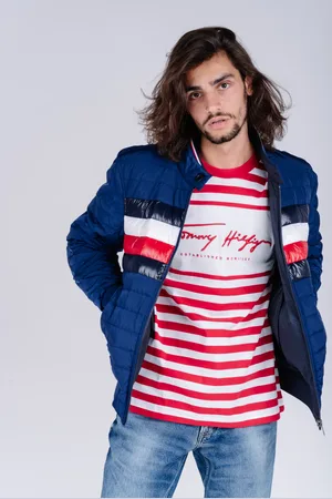 Tommy Hilfiger Jacket - REVERSIBLE DOWN HARRINGTON blue