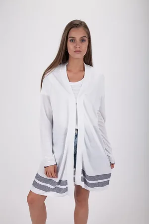 Tommy Hilfiger Sweater - TILDY OPEN CARDI white