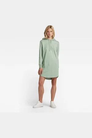 G-Star G-STAR Dress - Lash fem loose hdd dress l\s green