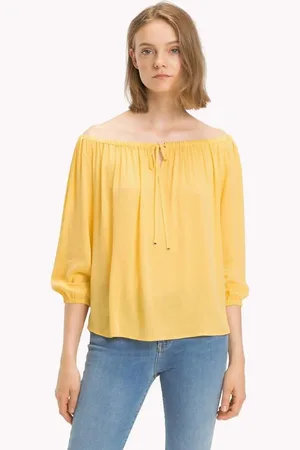Tommy Hilfiger Top - RACHEL TOP LS yellow