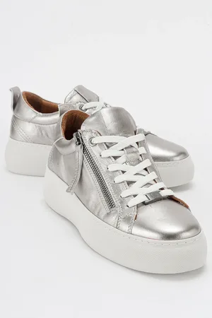 LuviShoes ALLIE Platinum Genuine Leather Women