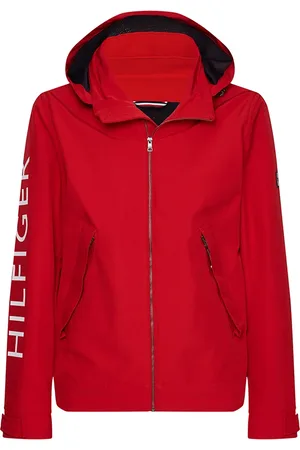 Tommy Hilfiger Jacket - FLEX HOODED BLOUSON red