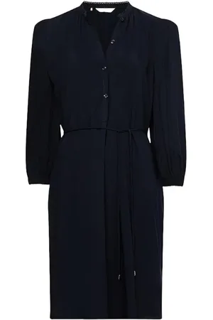 Tommy Hilfiger Dress - VIS SHIFT KNEE DRESS BRAC SLV blue