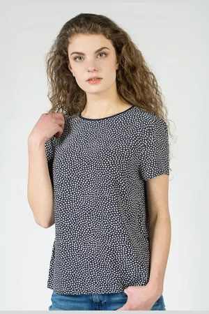 Tommy Hilfiger Top - AVRIL TOP SS blue