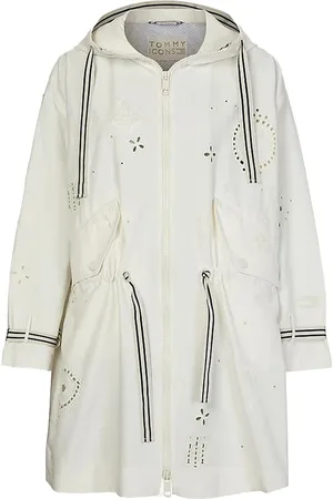 Tommy Hilfiger Parka - ICON COTTON POLY BRODERIE PARKA white