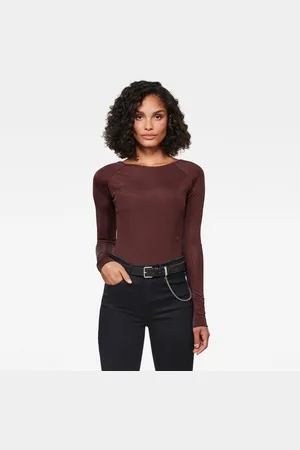 G-Star G-STAR Body - Melam boat slim body l\s burgundy