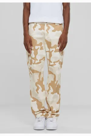 Urban classics Pánské kalhoty Straight Leg Camo Cargo maskáčové