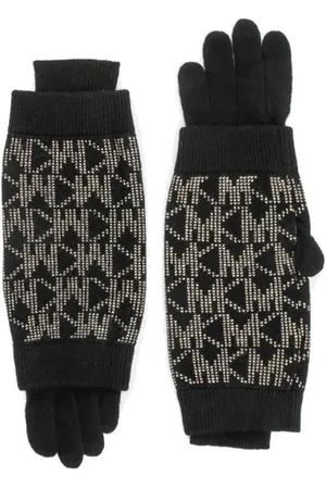 Michael Kors Gloves - B0LD MK DOT GLOVES black