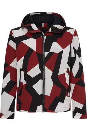 Tommy Hilfiger Jacket - LIGHTWEIGHT HOODED PRINT JACKET patterned
