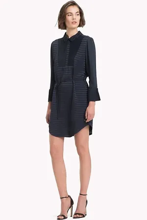 Tommy Hilfiger Dress - OC PIA DRESS 3-4 SLV dark blue