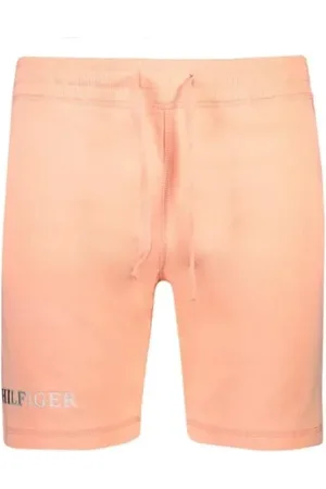 Tommy Hilfiger Shorts - CONTRAST STITCH SWEATSHORT orange