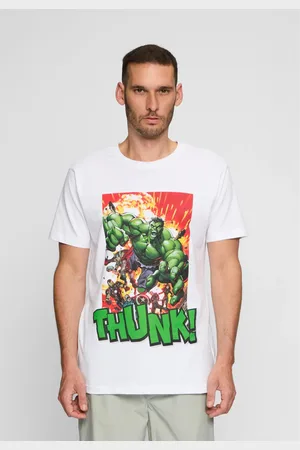 Merchcode Bílé tričko Avengers Explosion