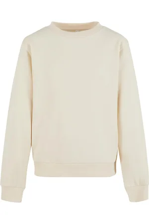 Urban classics Dívčí mikina Light Terry Crewneck písková