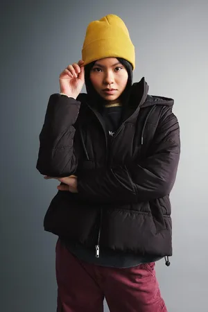 DeFacto Water Repellent Puffer Puffer Jacket Oversize Wide Cut Hooded Thermal Insulated Windproof