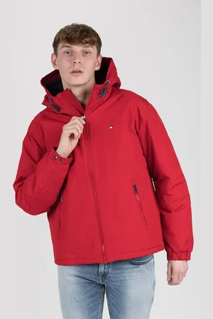 Tommy Hilfiger Jacket - HOODED BLOUSON red