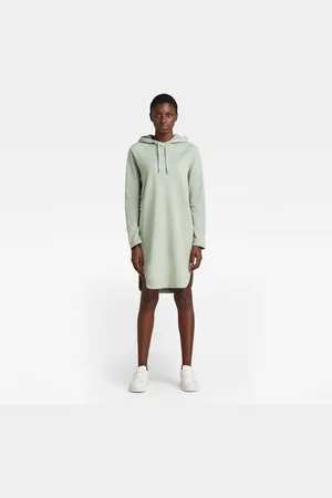 G-Star G-STAR Dress - Graphic loose hdd sw dress l\s green